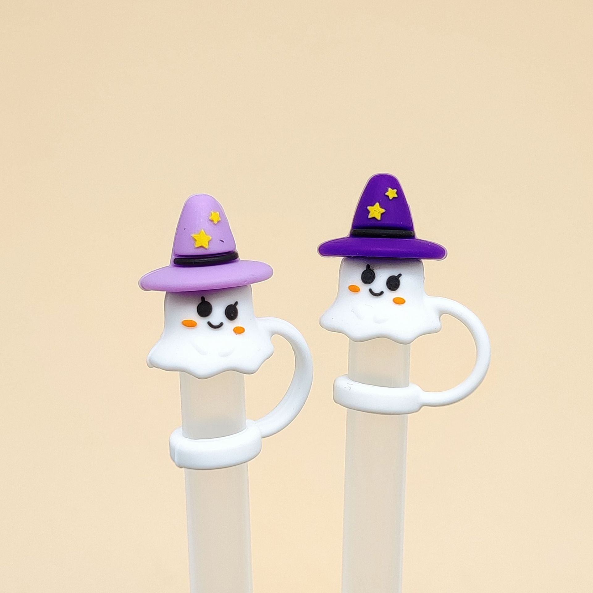Wholesale10pcs Silicone Straw 10mm Dust Cap Halloween Straw Cap Silicone Sleeve